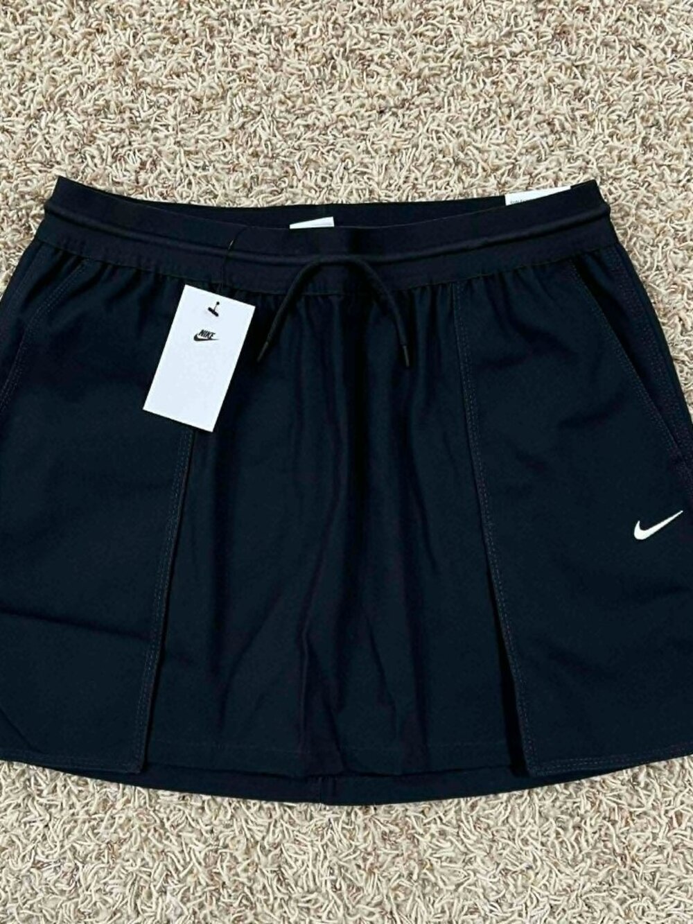 Nike Sportswear Women’s Canvas Cargo Mini Skirt Black IB2034-010, Size Large